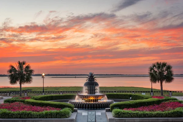 Charleston Karolina Południowa Usa Przy Waterfront Park Świcie — Zdjęcie stockowe