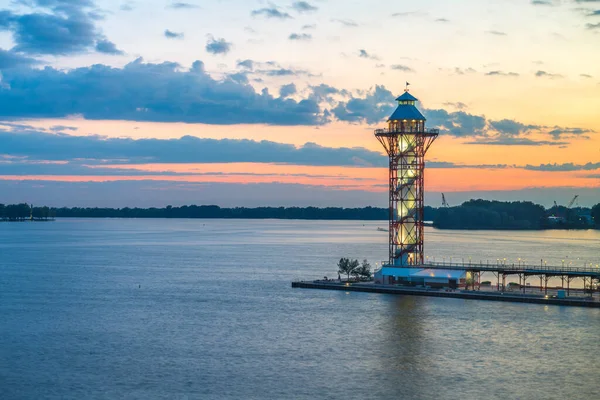 Erie Pennsylvania Usa Tower Dusk — Stockfoto