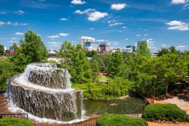 Columbia, Güney Carolina, ABD Finlay Park çeşme.