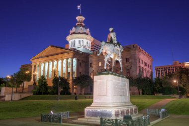 Columbia, Güney Carolina, ABD Akşam Eyalet Binası 'nda.