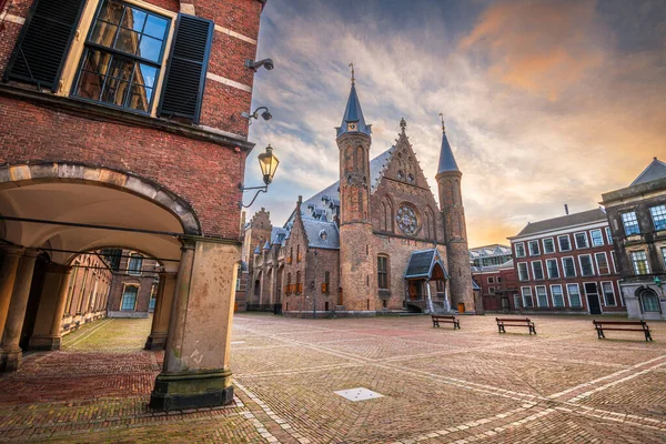Haag Nederländerna Vid Ridderzaal Morgonen — Stockfoto