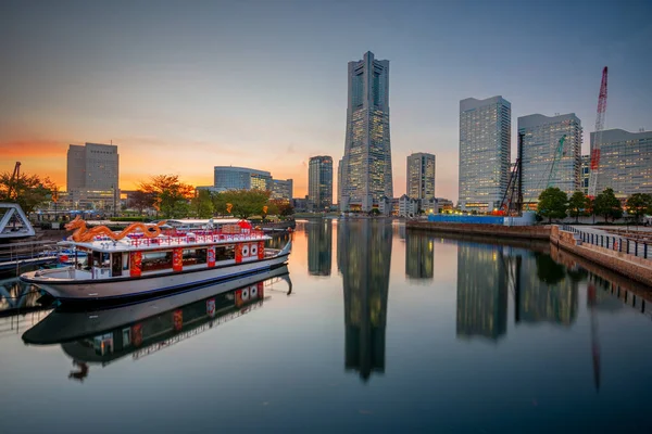 Yokohama Japanisches Stadtbild Minato Mirai Waterfront — Stockfoto