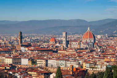 Florence, Italy historic city skyline in the afternoon.