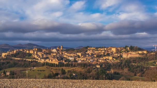Urbino Italia Por Tarde — Vídeos de Stock