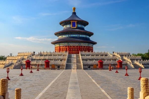 Beijing China Histórico Templo Del Cielo Por Tarde — Foto de Stock