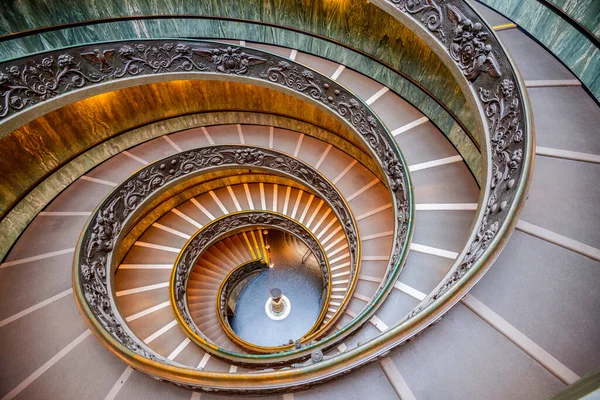 Vatican December 2021 Bramante Staircase Vatican Museum — Stock Photo, Image