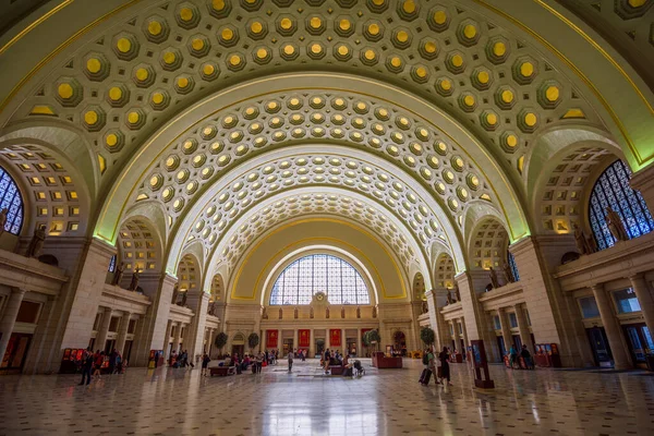 Вашингтон Округ Колумбия Июня 2016 Года Внутренняя Станция Union Station — стоковое фото