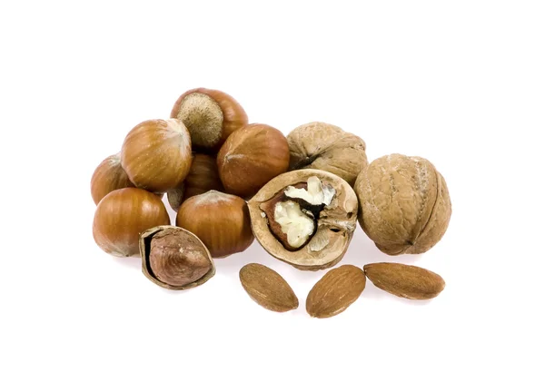 Nuts lie a heap — Stock Photo, Image