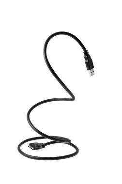 USB kablosu beyazda izole edildi