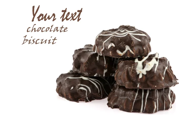 チョコレートの薄いビスケット — ストック写真