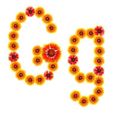 bir alfabe sarıdan İngilizce