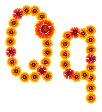 bir alfabe sarıdan İngilizce