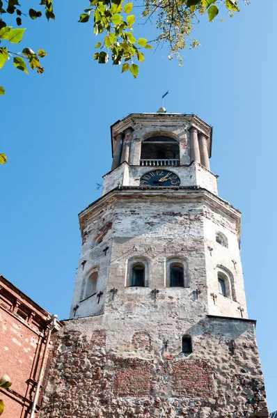 하단 보기, 시계탑, 비보르크, 러시아 — 스톡 사진