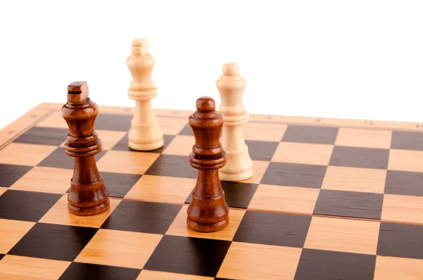 Chess pieces on the board — Stock Photo, Image