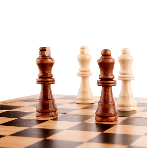 Chess pieces on the board — Stock Photo, Image