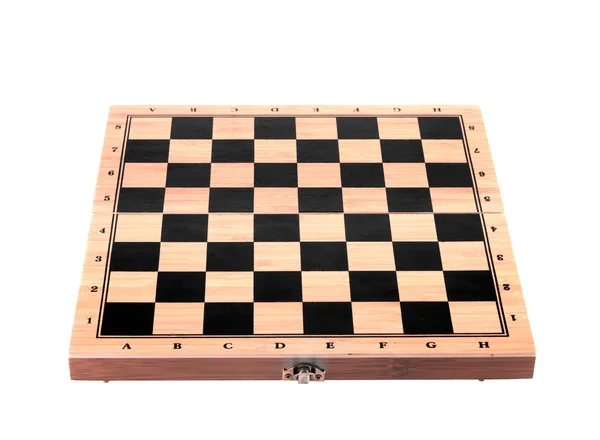 Chess board on a white background — Stock Photo, Image