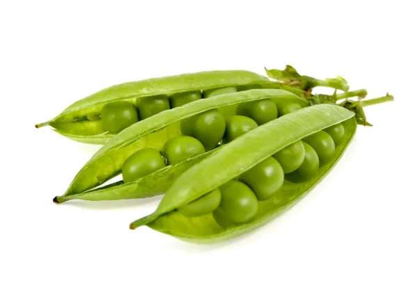 A pea green is in a pod — Stock Photo, Image