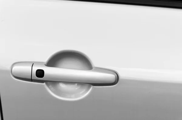 Car door handle monochrome — Stock Photo, Image