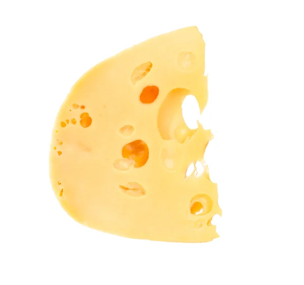 Slice of cheese isolated — Stock Photo, Image