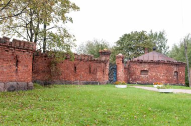 bir tuğla duvar elemanı