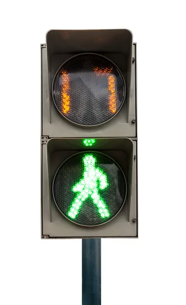 Green signal of a traffic light — Stock Photo, Image