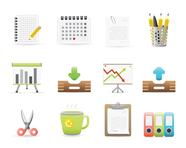 Office-pictogrammen set 3 — Stockvector