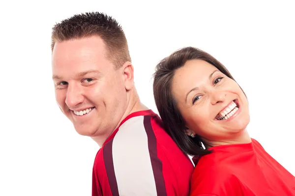 Fiatal pár, nevetve — Stock Fotó