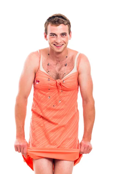 Transvestite cross-dressing — Stock Photo, Image