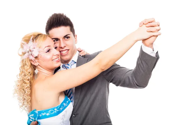 Matrimonio coppia danza — Foto Stock