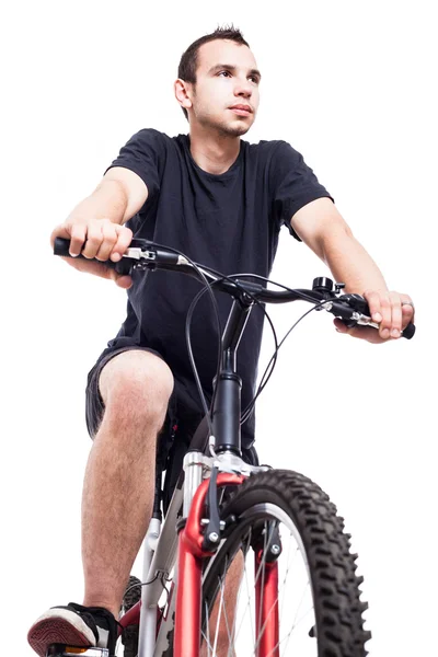 Людина на велосипеді — стокове фото