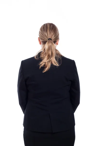Visão traseira de mulher de negócios — Fotografia de Stock