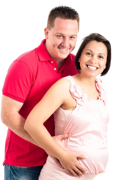 Happy pregnant couple — Stock Photo, Image