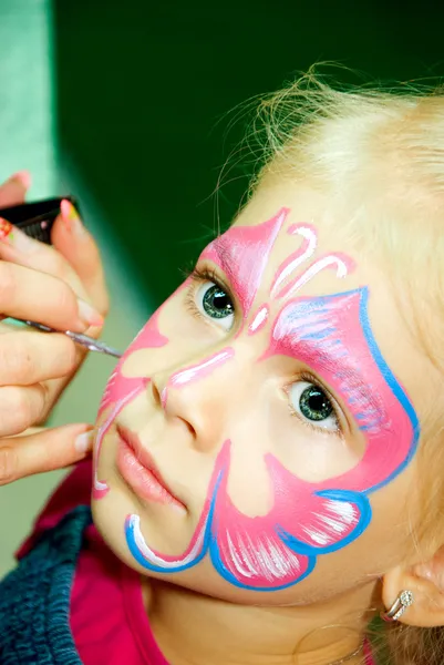 Pintura facial — Fotografia de Stock