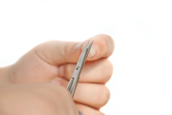 Cutting nails — Stock Photo, Image