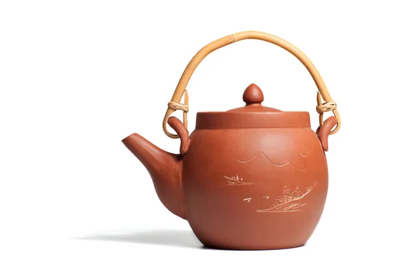 Китайський керамічний чайник — стокове фото