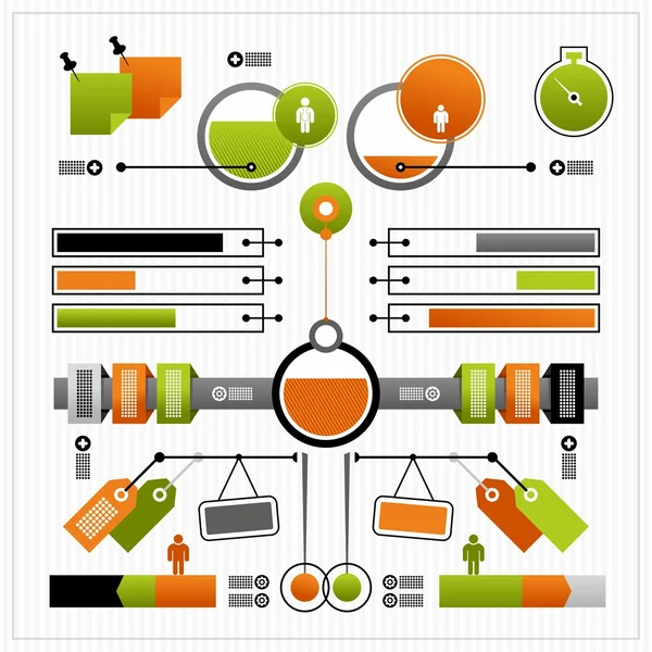 인포 그래픽의 요소 스톡 일러스트레이션
