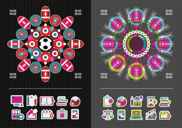 Ícones de negócios e infográficos Ilustração De Bancos De Imagens