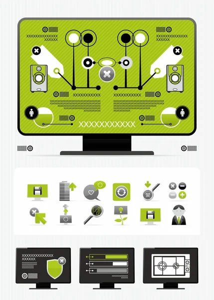 Újság infographics — Stock Vector