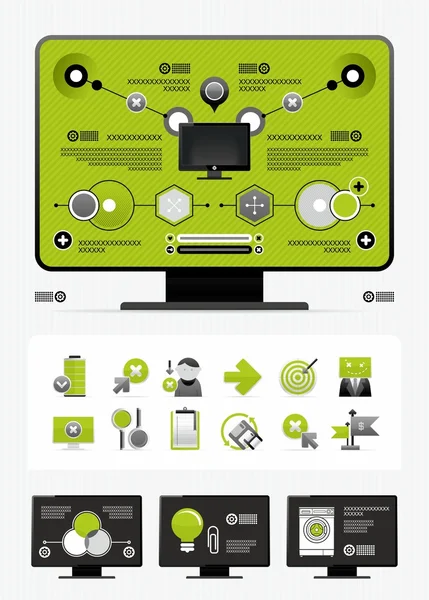 Magazine infographics — Stock Vector