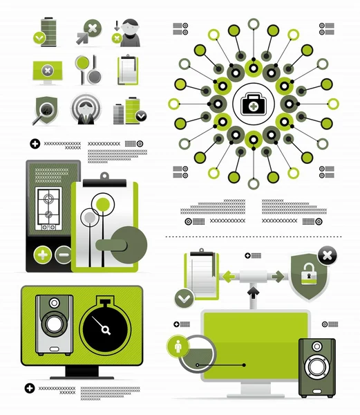 Elementos vectoriales para infografía — Archivo Imágenes Vectoriales