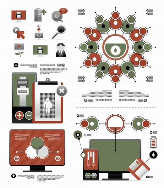 Element för infographic Royaltyfria illustrationer