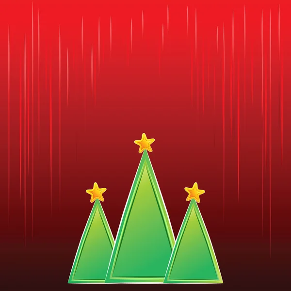 Vektorové minimalistické Vánoční pozadí s vánoční stromky — Stockový vektor