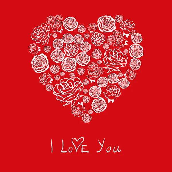 Vector red Valentine — Stock Vector