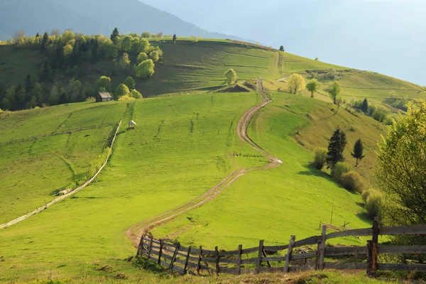 Emerald Hills Mizhgorya in the Carpathian mountains — Stock Photo, Image