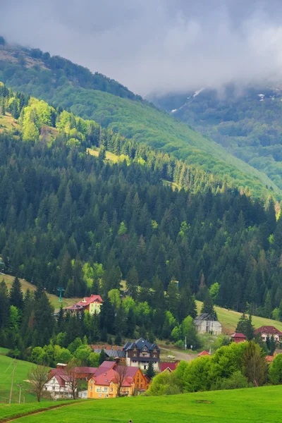 Spring landscape in the Carpathian mountains — Stock Photo, Image
