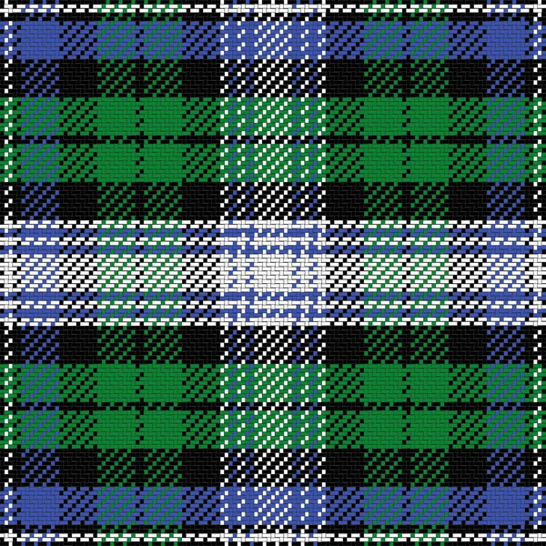 완벽 한 패턴 스코틀랜드 타탄 블랙 시계 2 벡터 — 스톡 벡터