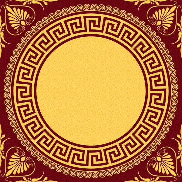 Vector Tradicional ornamento griego de oro vintage (Meander ) — Archivo Imágenes Vectoriales