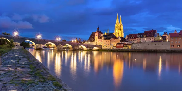 Stare Miasto Regensburg, Bawaria, Niemcy — Zdjęcie stockowe