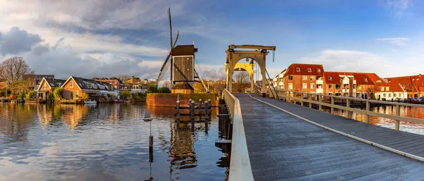 Leiden Kanalı Galgewater — Stok fotoğraf