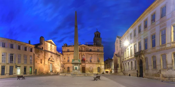 Panorama Piazza Della Repubblica Arles Provenza Francia Meridionale — Foto Stock